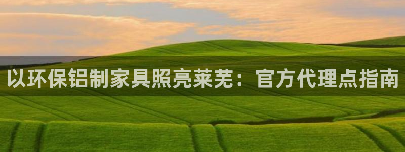 杏耀平台专用通道：以环保铝制家具照亮莱芜：官方代理点指南